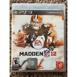 Madden NFL 12 PS3 EA Sports PlayStation 3 Game Disc Case Manual Included